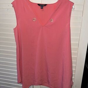 Ellen Tracy, pink sleeveless, blouses, size small